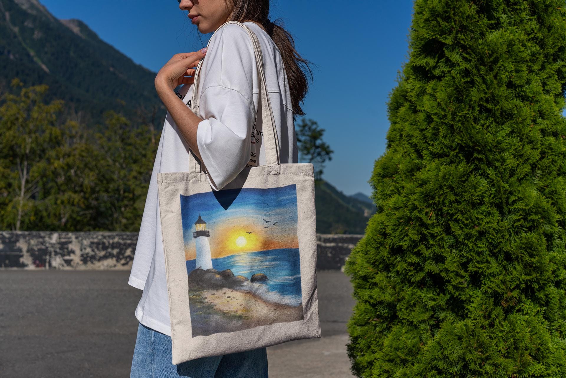 Lighthouse Tote Bag