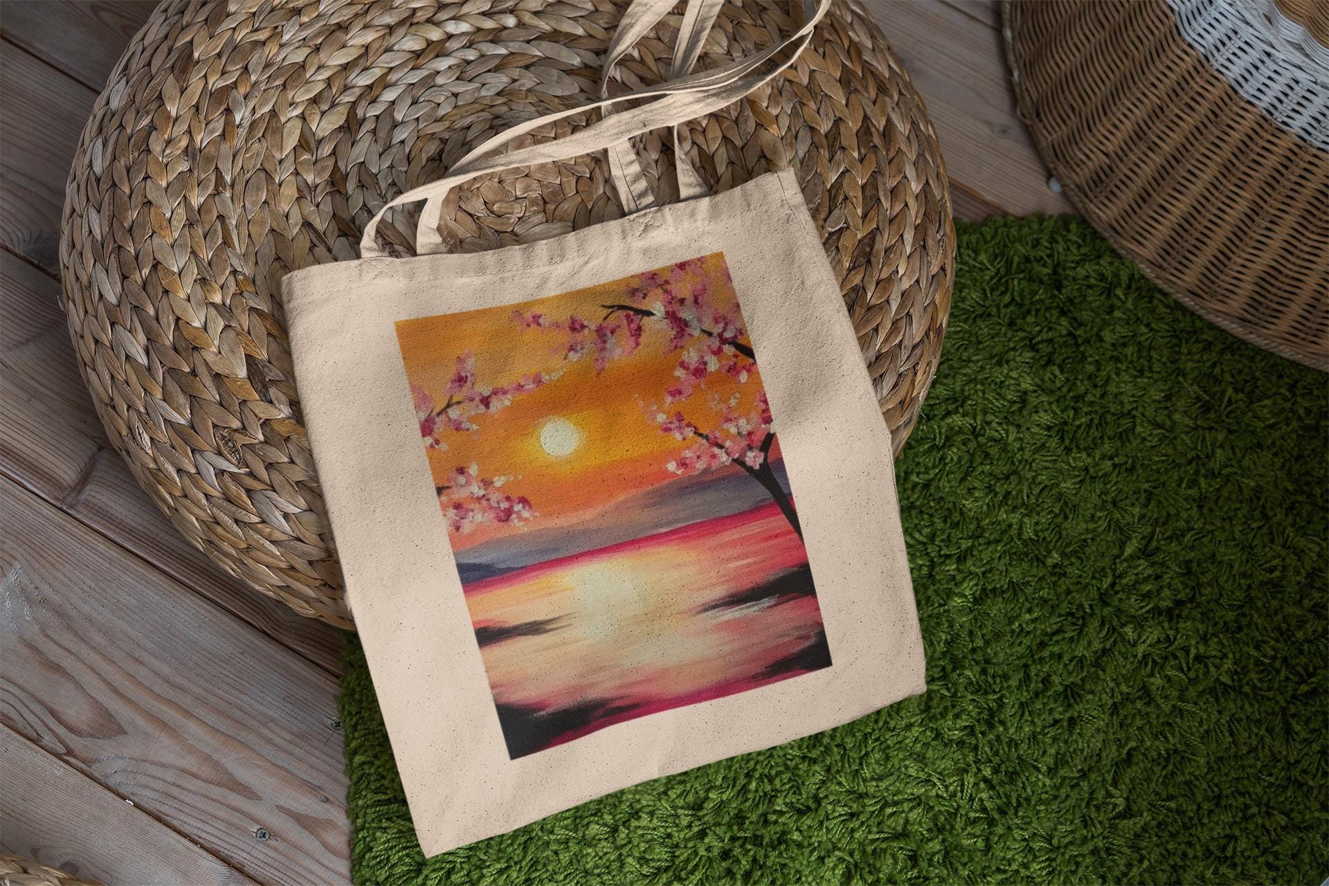 Cherry Blossoms at Sunset
