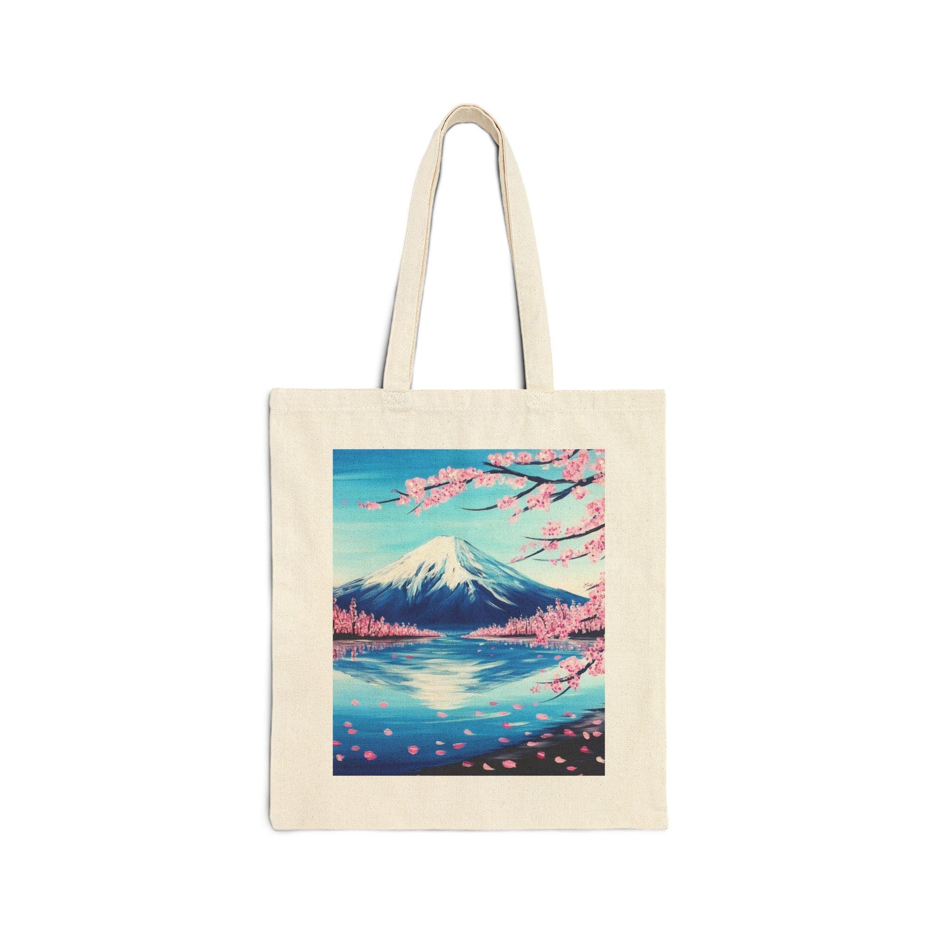 Mt Fuji Cherry Blossom Season Tote Bag