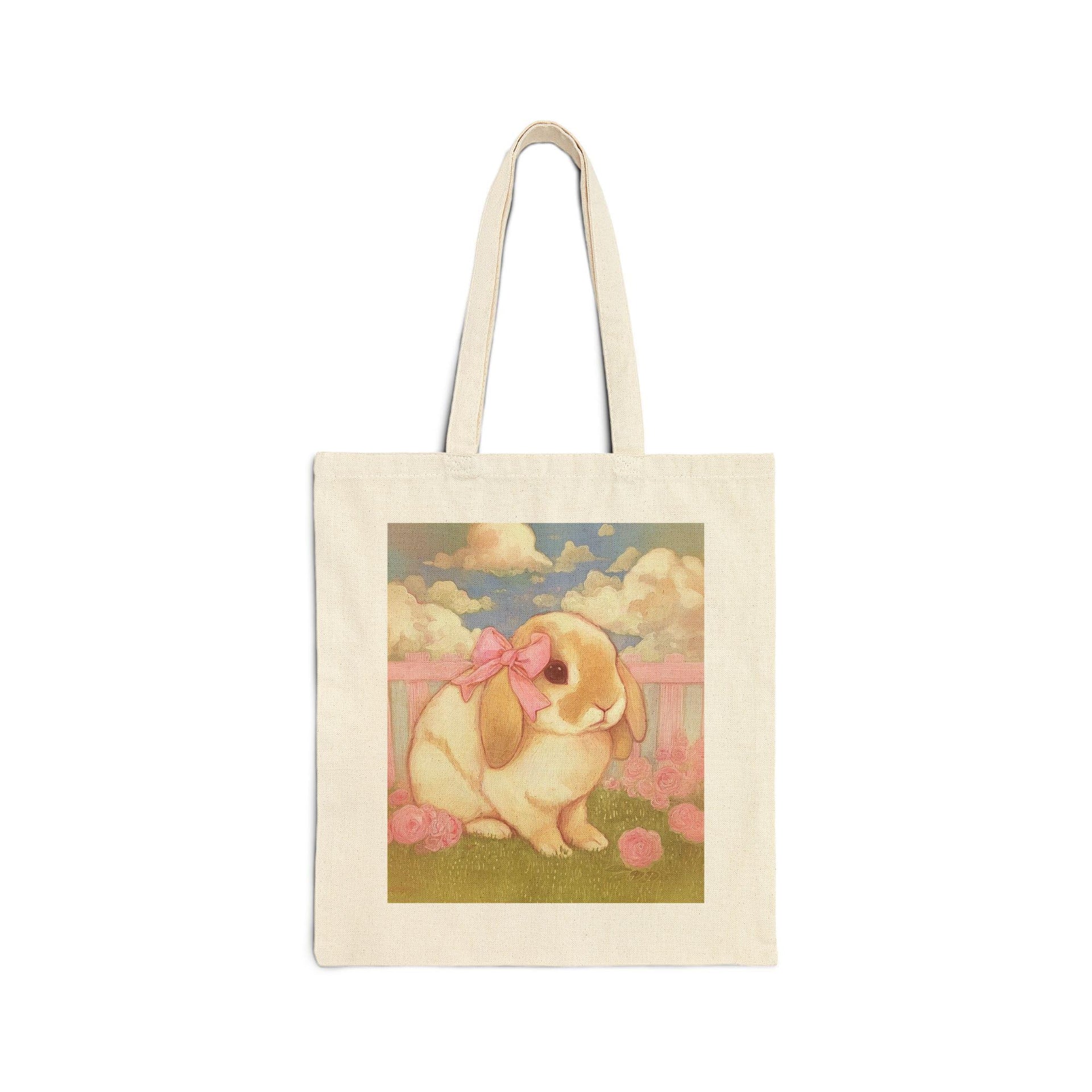 Coquette Bunny Tote Bag
