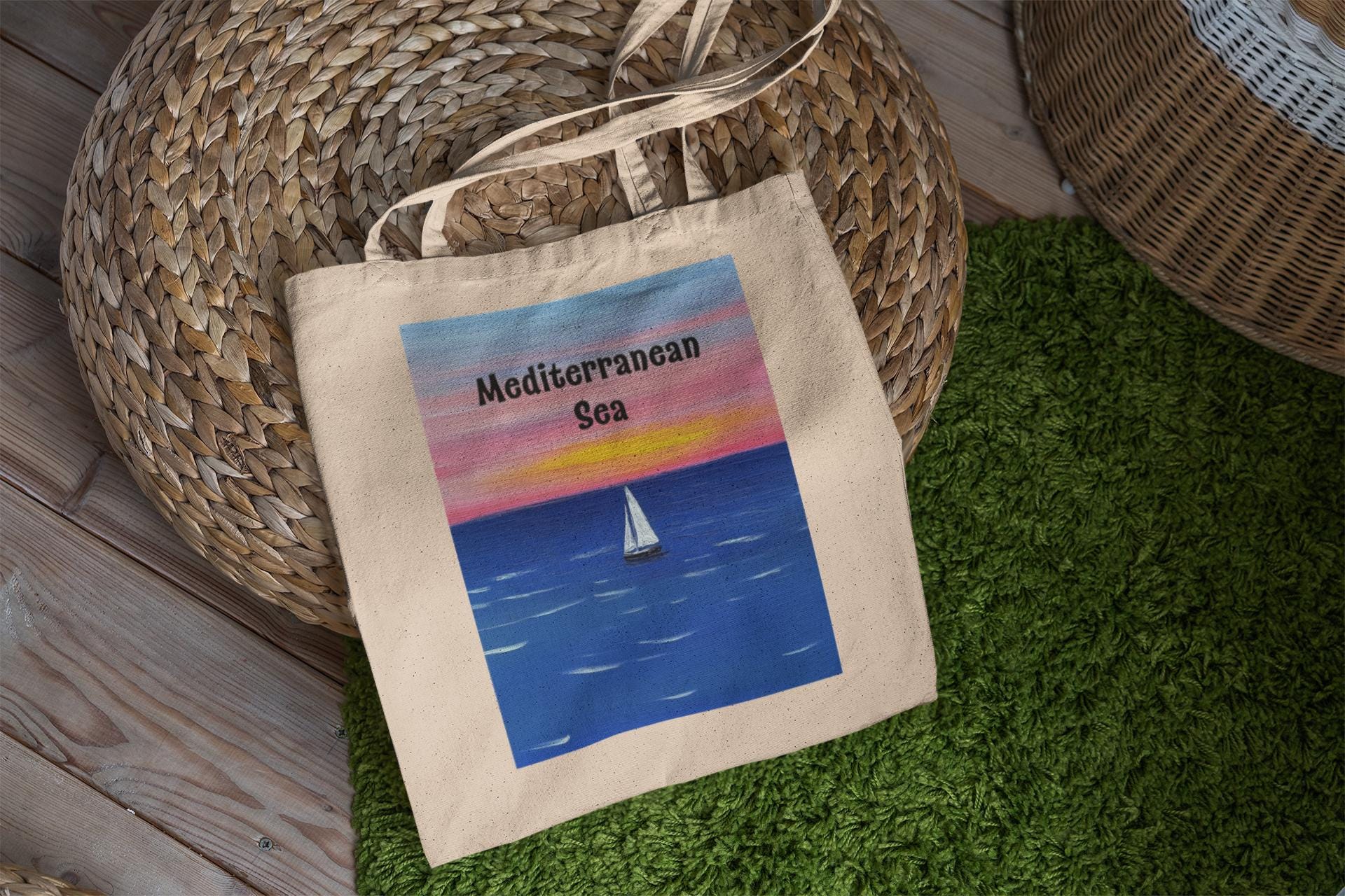 Mediterranean Sea Tote Bag