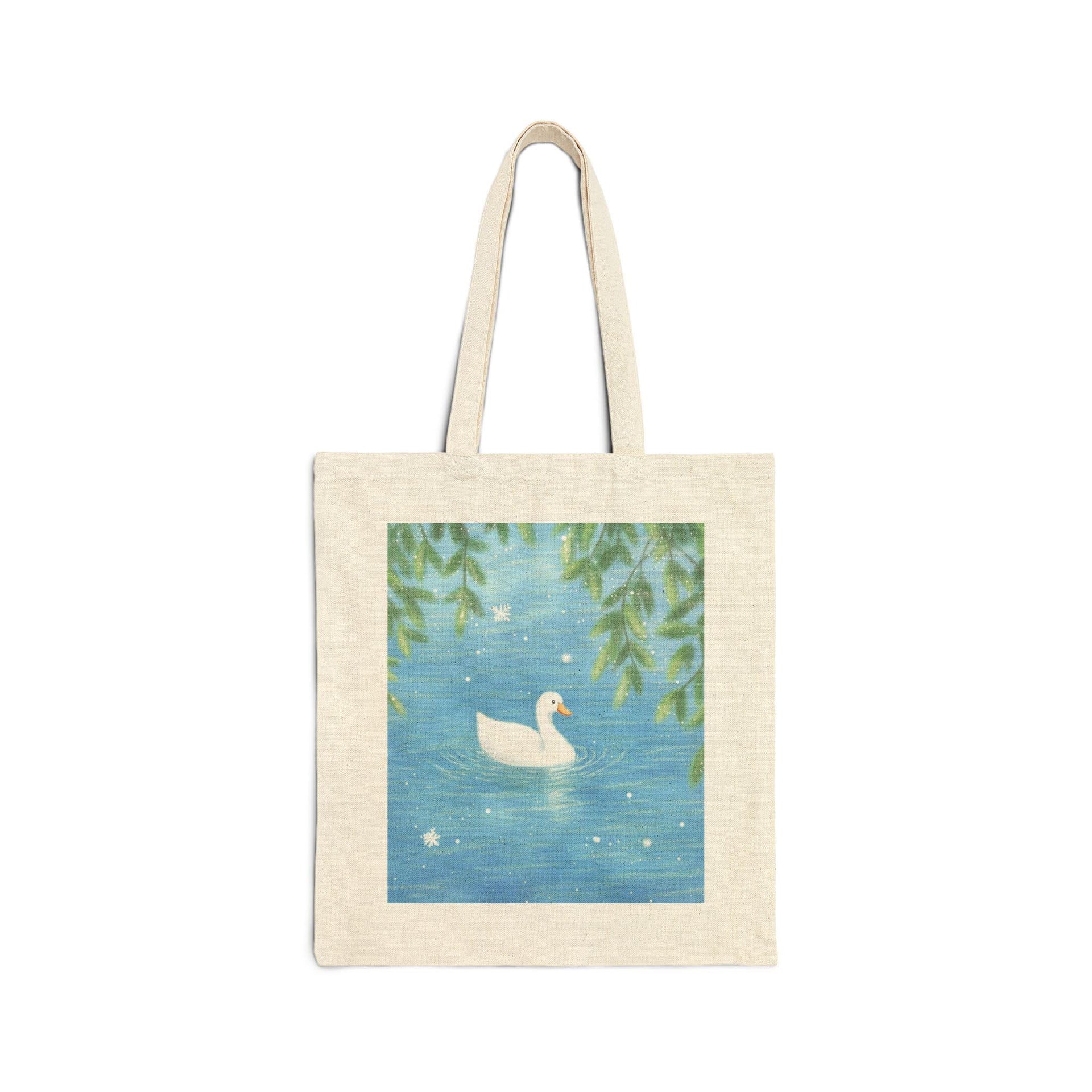 Snowflake Duck Tote Bag
