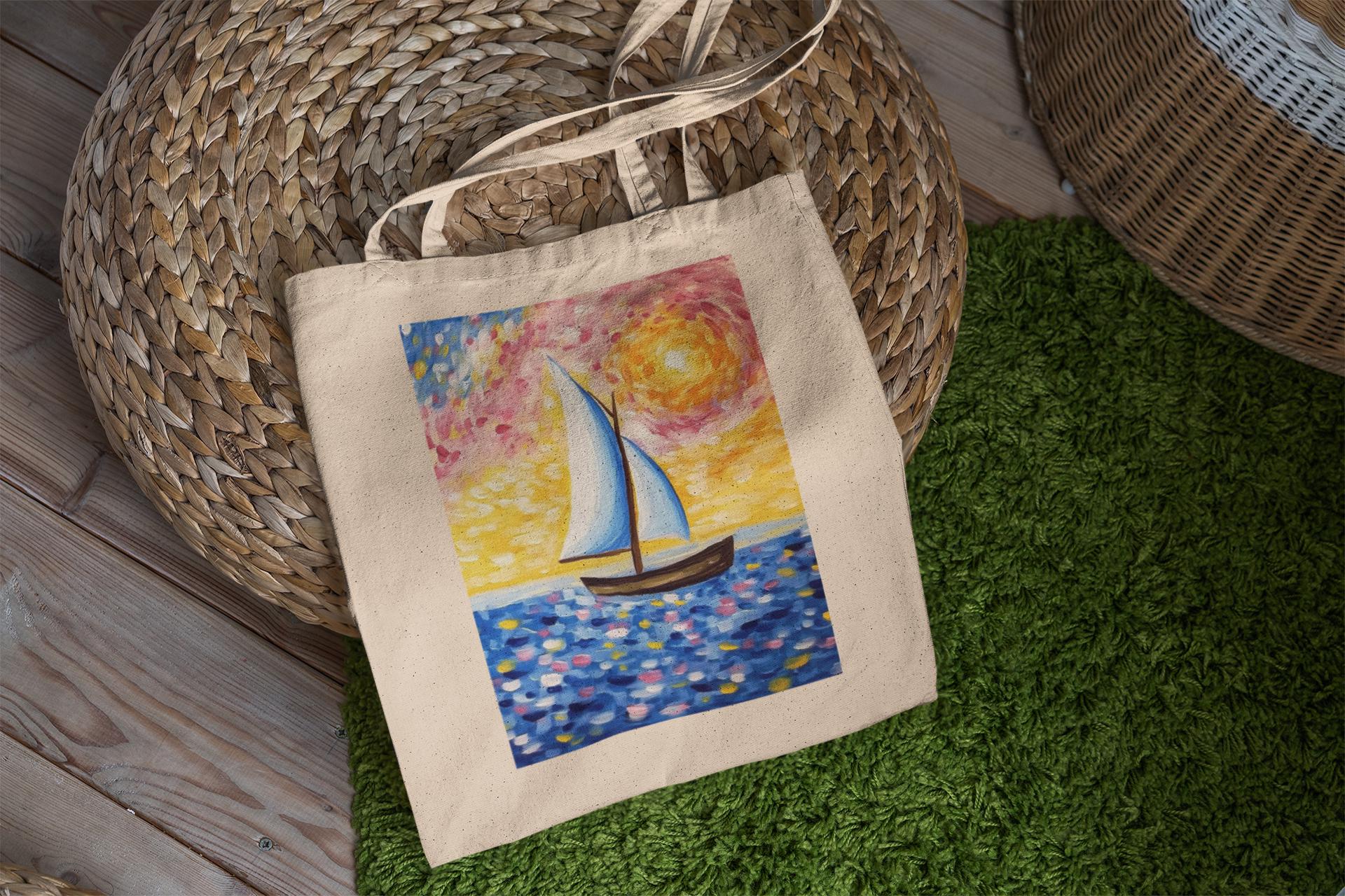 Sailboat on the Seat Tote Bag