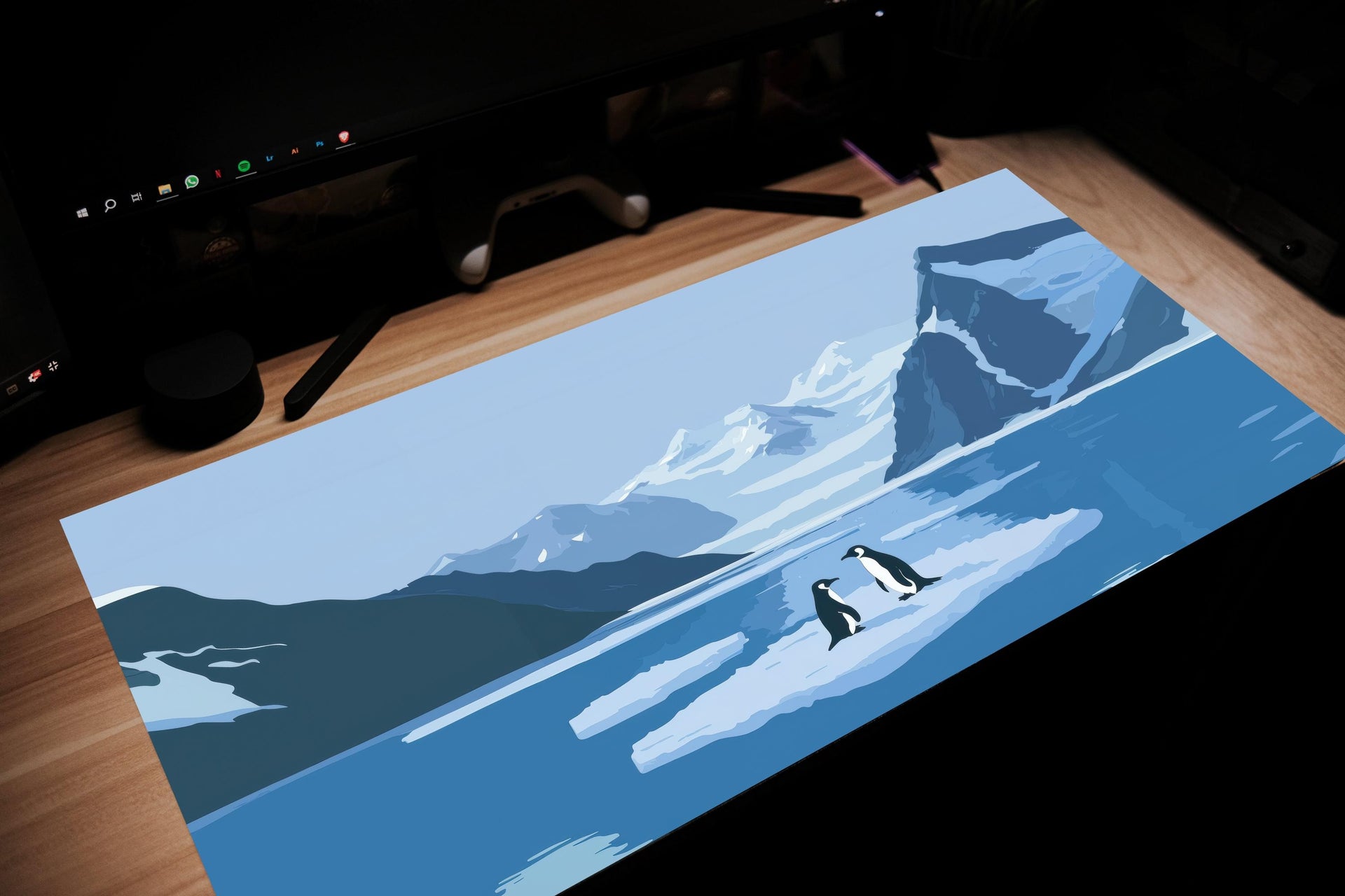 Arctic Penguin Mouse Pad