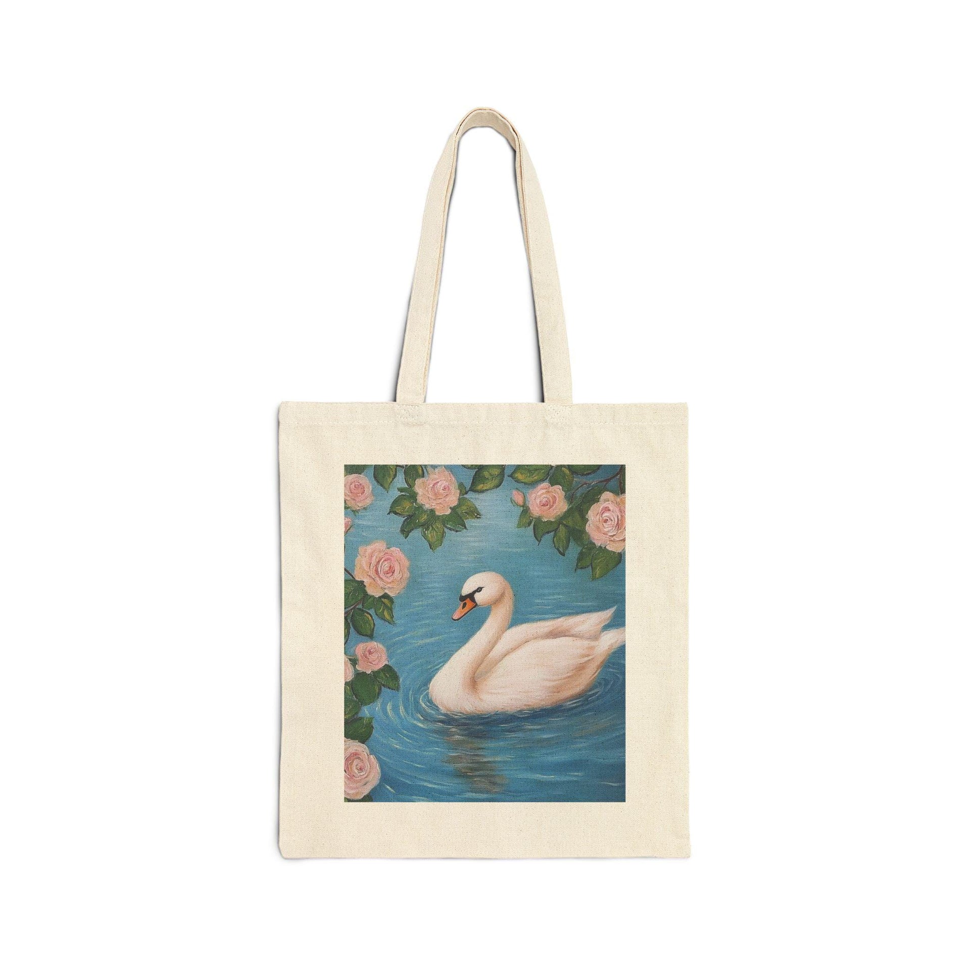 White Swan Lake Tote Bag