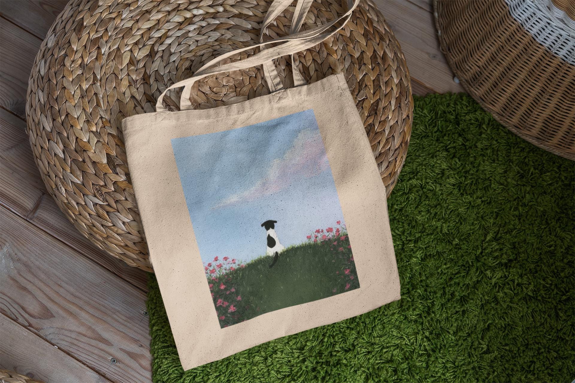 Doggy Hill Tote Bag