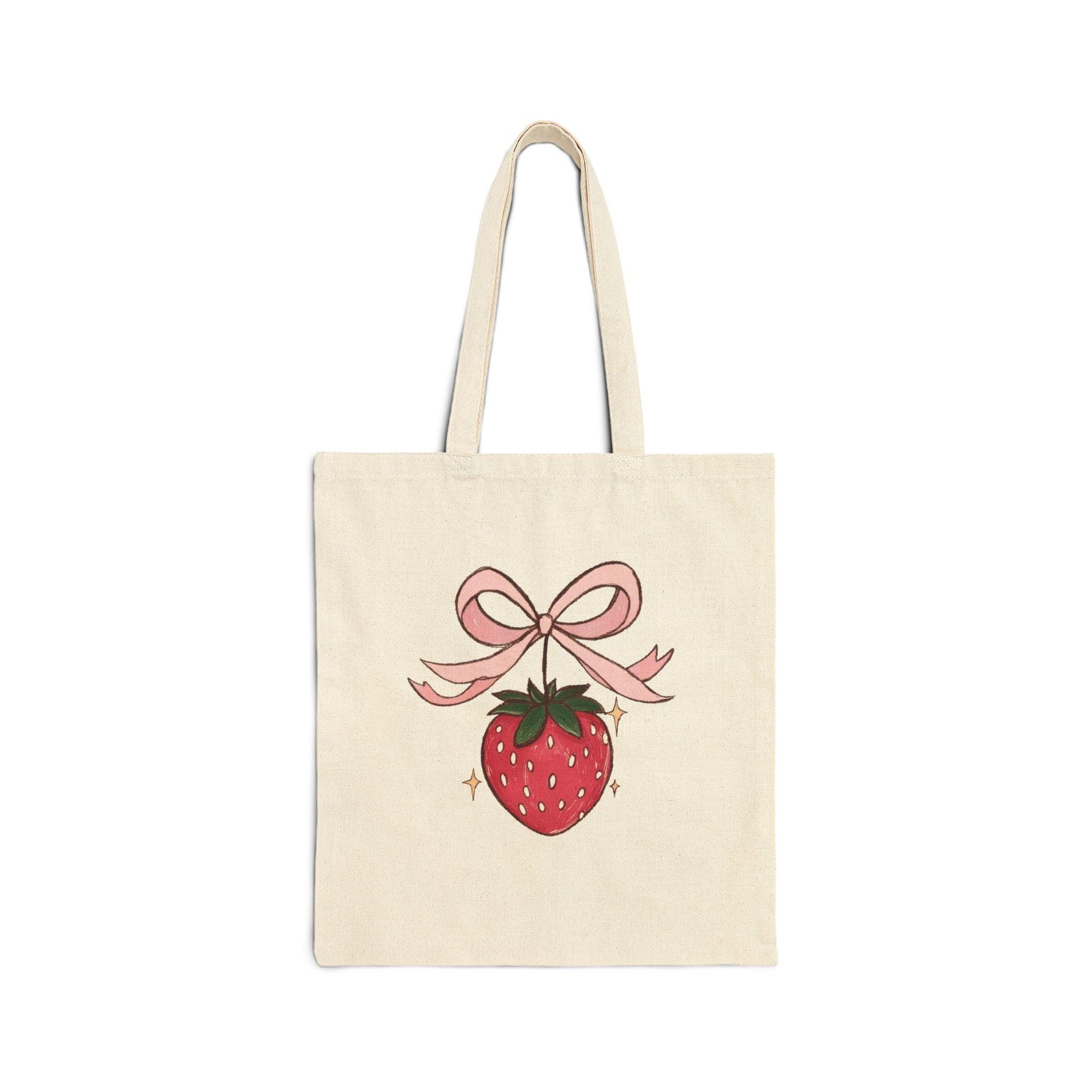 Strawberry Coquette Tote Bag