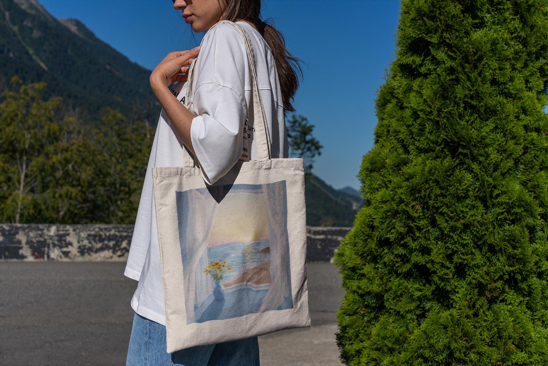 Seaside Sunset Tote Bag