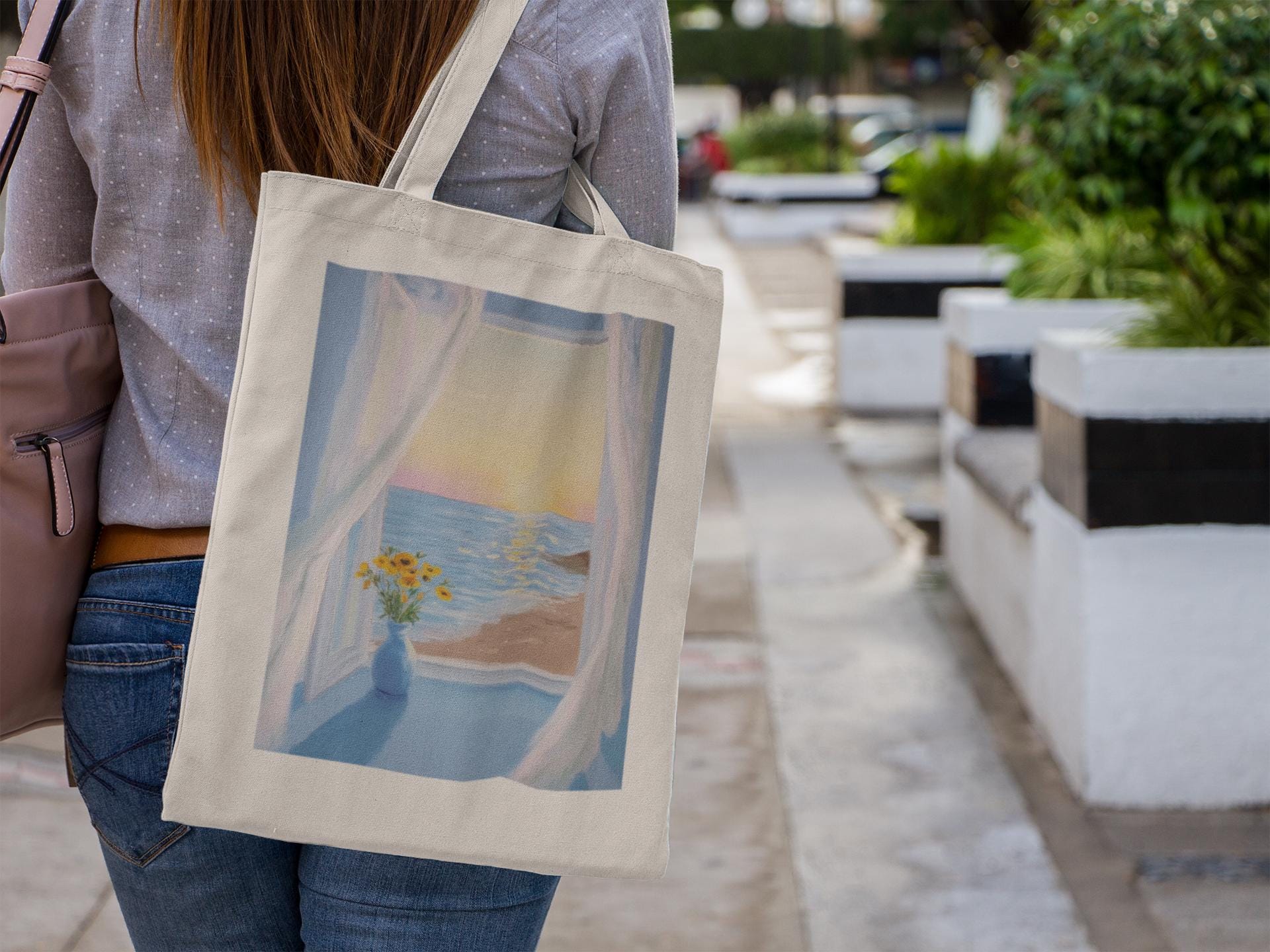 Seaside Sunset Tote Bag