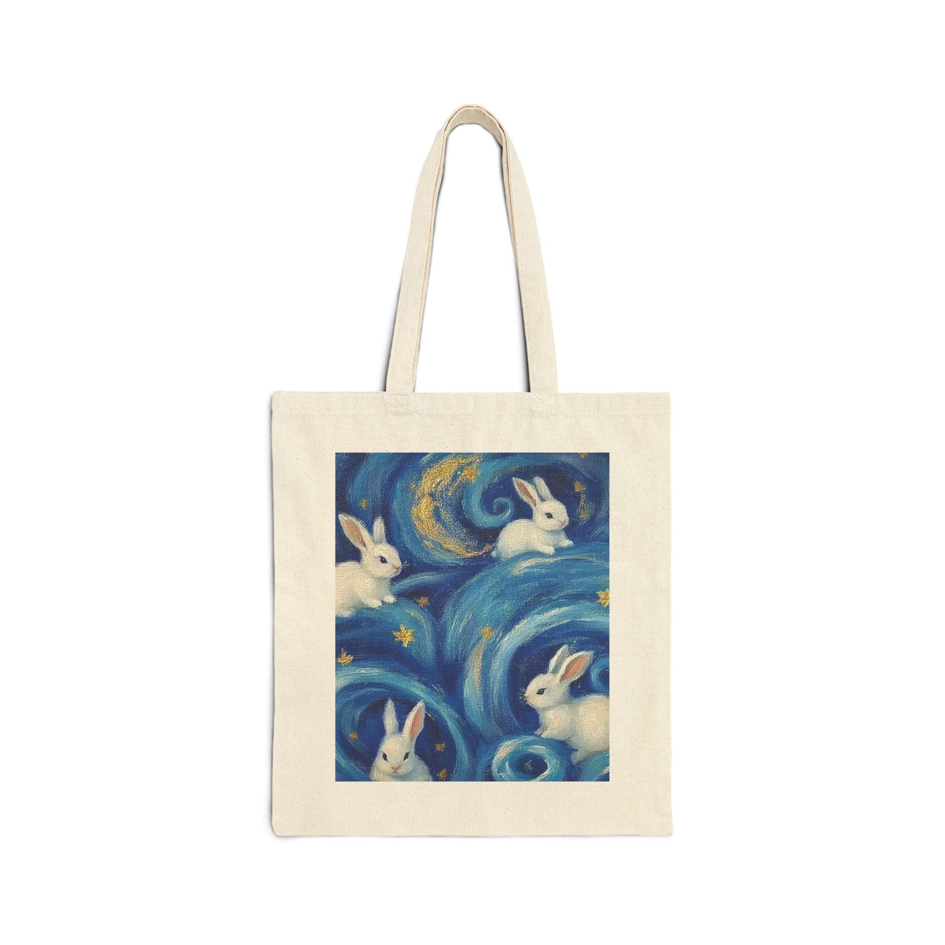 White Rabbit Star Swirl Tote Bag