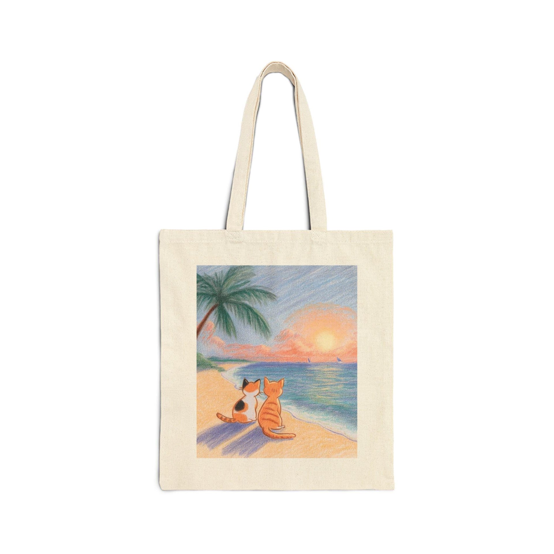 Orange Kitty Tote Bag