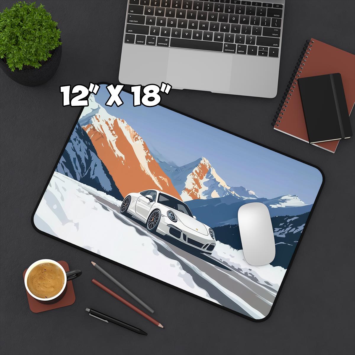 911 Snowy Car Mouse Pad