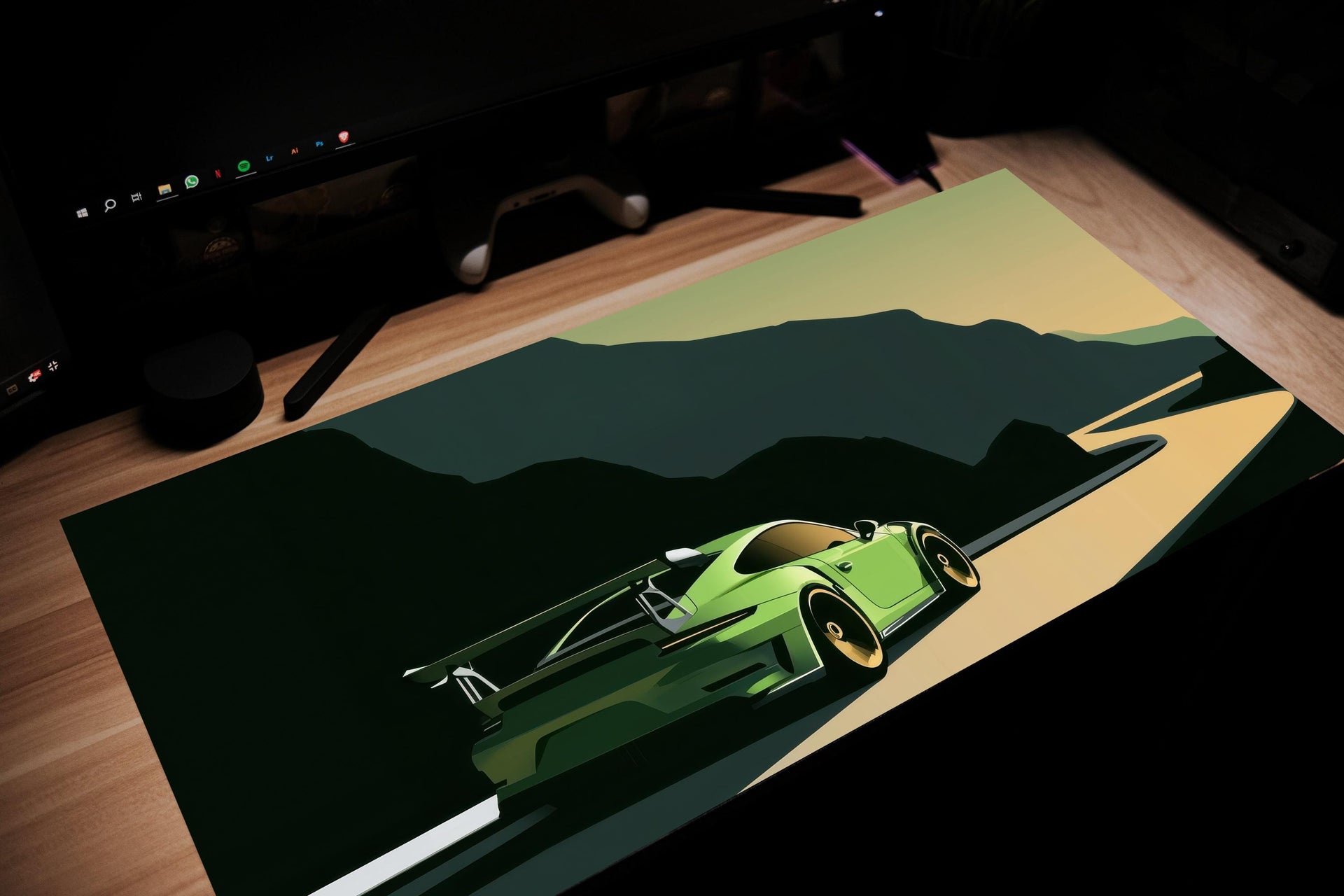 Green 911 Mouse Pad